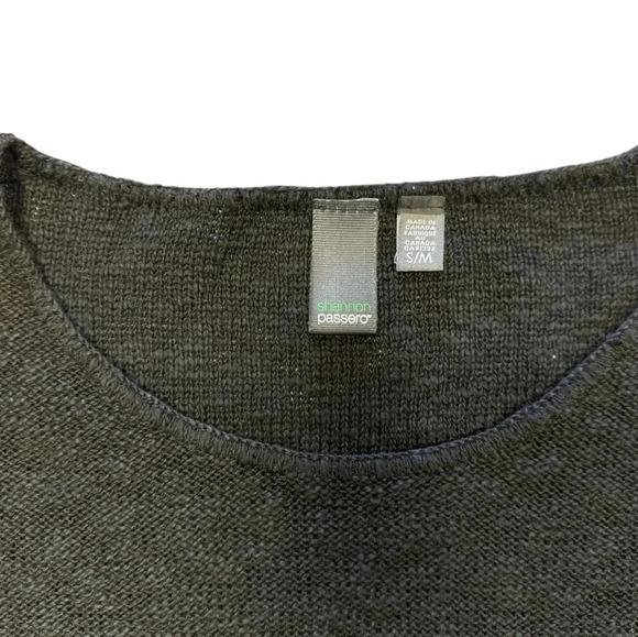 Shannon Passero Knit Sweater Black Flare High Low Womens Size Small. - Picture 8 of 9